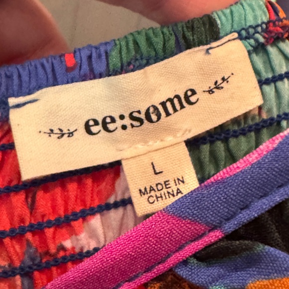 ee:some tropical print dress size large - Picture 3 of 4